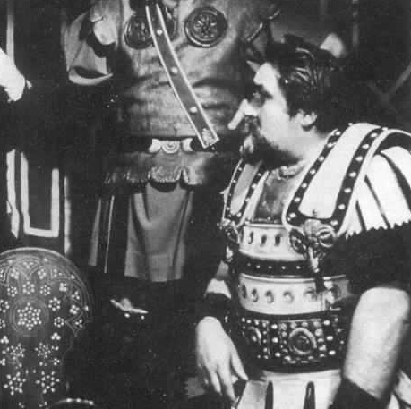 Francis de Wolff as Agrippa wearing Roman leather armor in the 1964 film "Carry On Cleo."