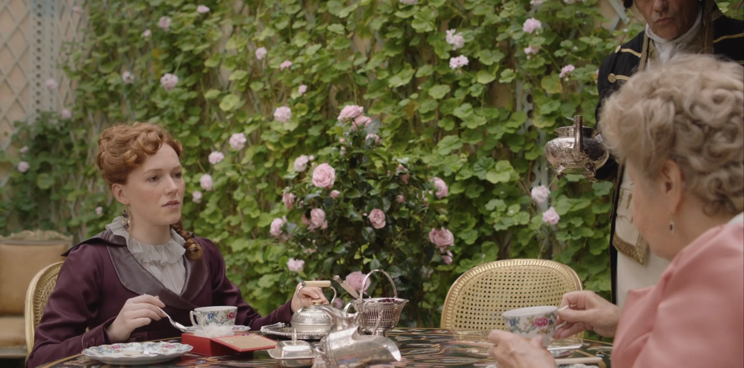 Charlotte Spencer as Esther Denham in the 2022 series "Sanditon."