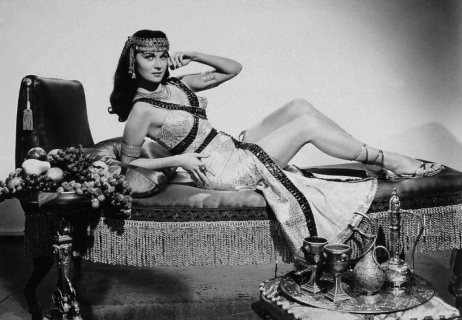 Rhonda Fleming as Cleopatra in the 1953 film "Serpent of the Nile."